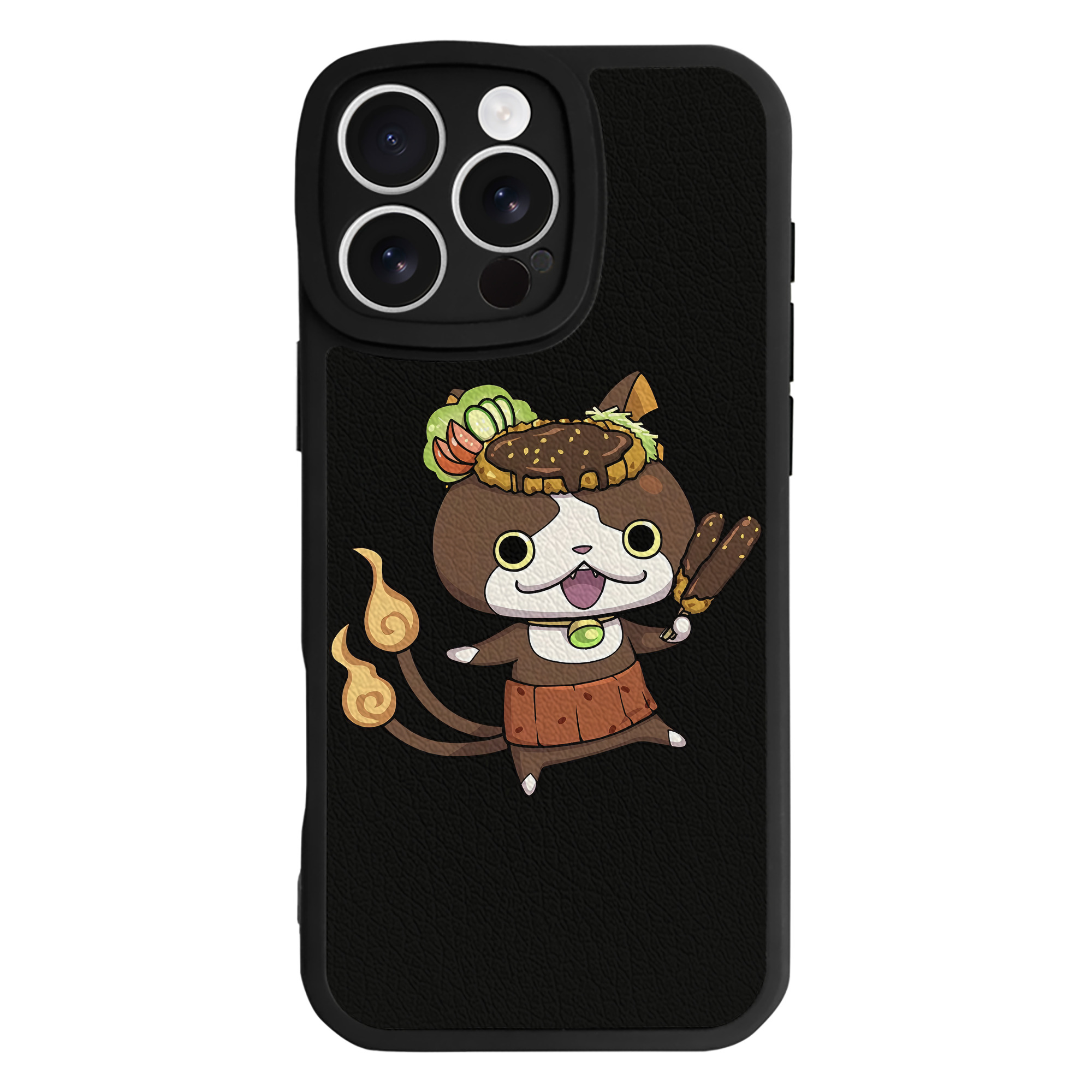 （画像用） 妖怪ウォッチ Yo-kai Watch 【iPhone 16シリーズ対応】シリコンスマホケース（レザー調） 材質：シリコン